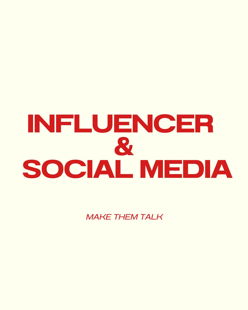 INFLUENCER & SOCIAL MEDIA